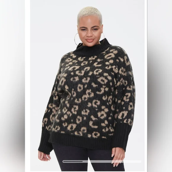Forever 21 Sweaters Forever 2 Awesome Leopard Print Sweater